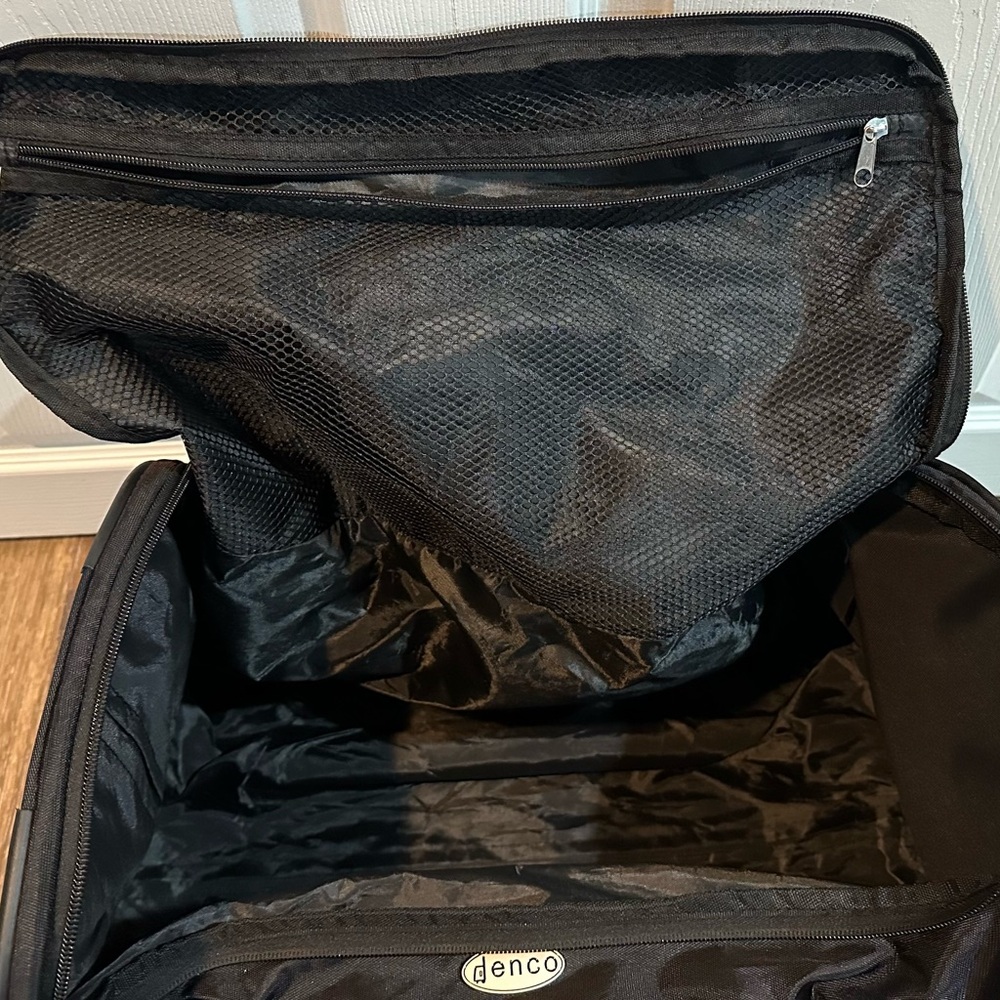 Kansas City Black Sports Rolling Duffel Bag - Picture 3 of 7